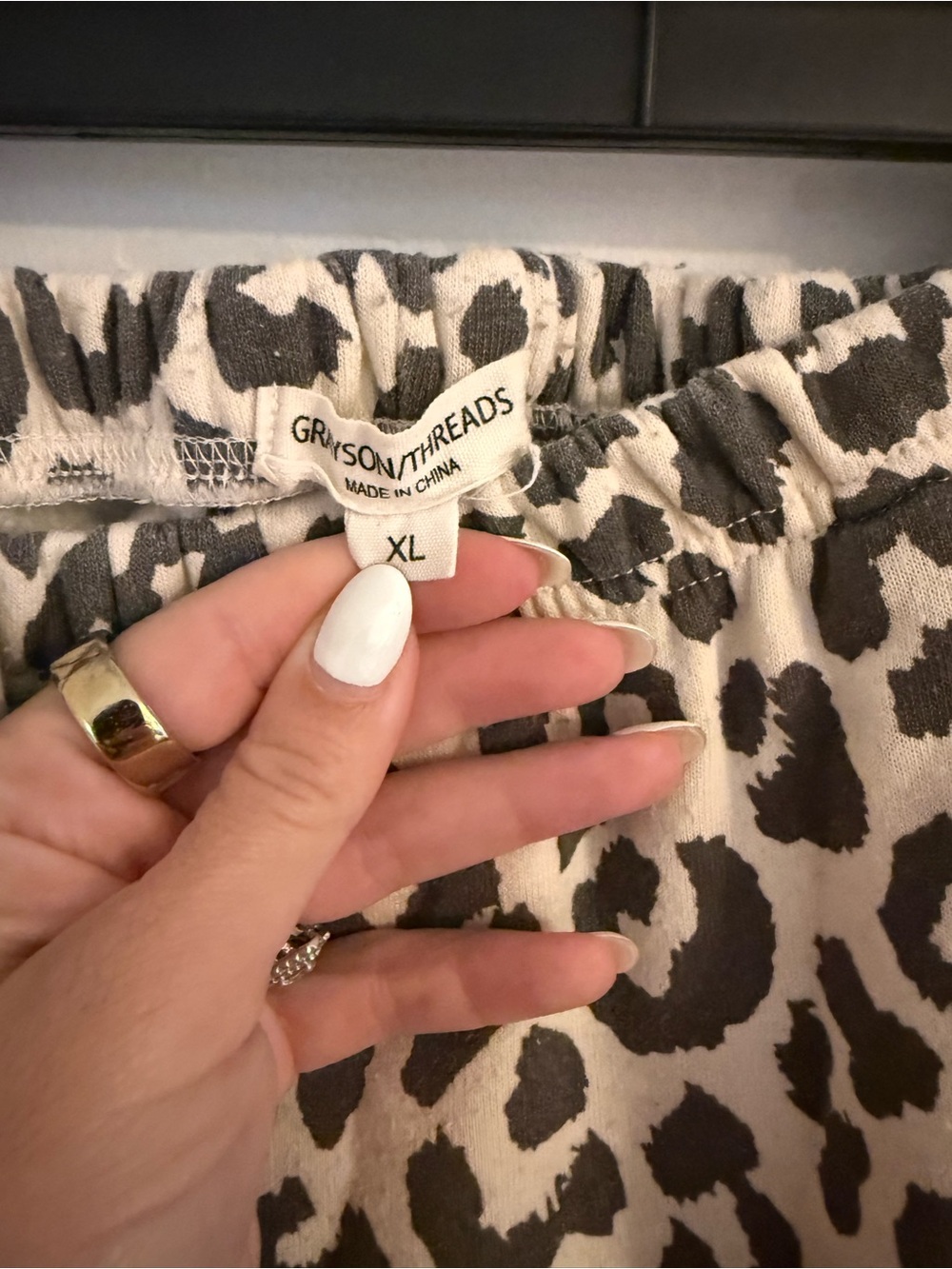 Grayson Threads Black and Cream Leopard Print Set - Picture 3 of 5